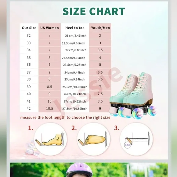 Roller Skates With Lights For Girls💖 - Picture 5 of 7